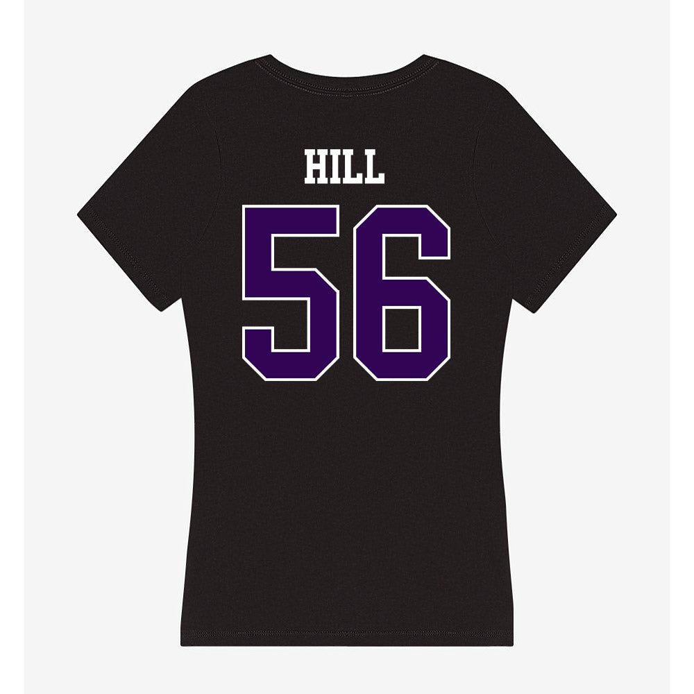 Kansas State - NCAA Football : Elijah Hill - Women's V-Neck T-Shirt-1