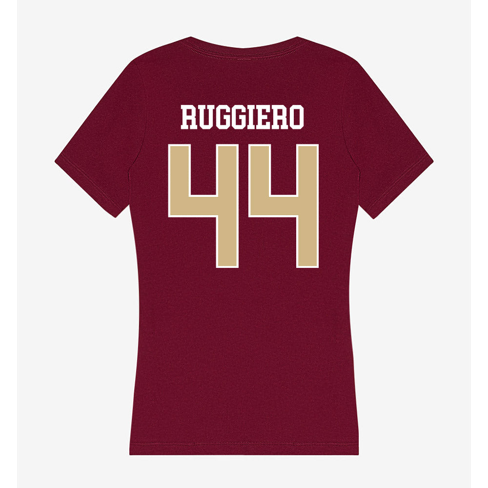 FSU - NCAA Softball : Bella Ruggiero - Women's V-Neck T-Shirt-1