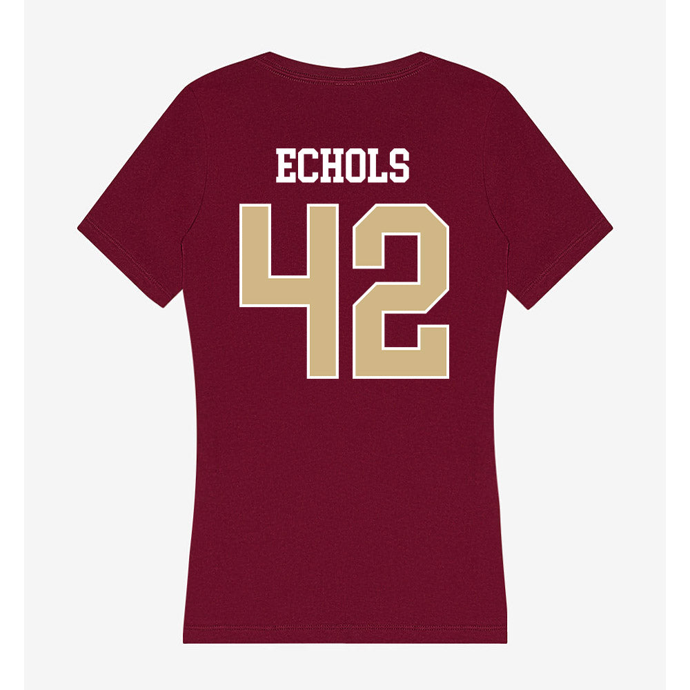 FSU - NCAA Baseball : Jake Echols - Women's V-Neck T-Shirt-1