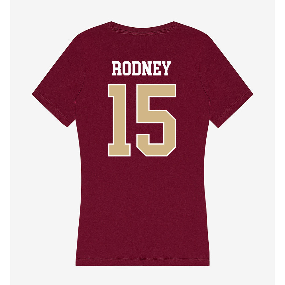 FSU - NCAA Women's Soccer : Anniyah Rodney - Women's V-Neck T-Shirt-1