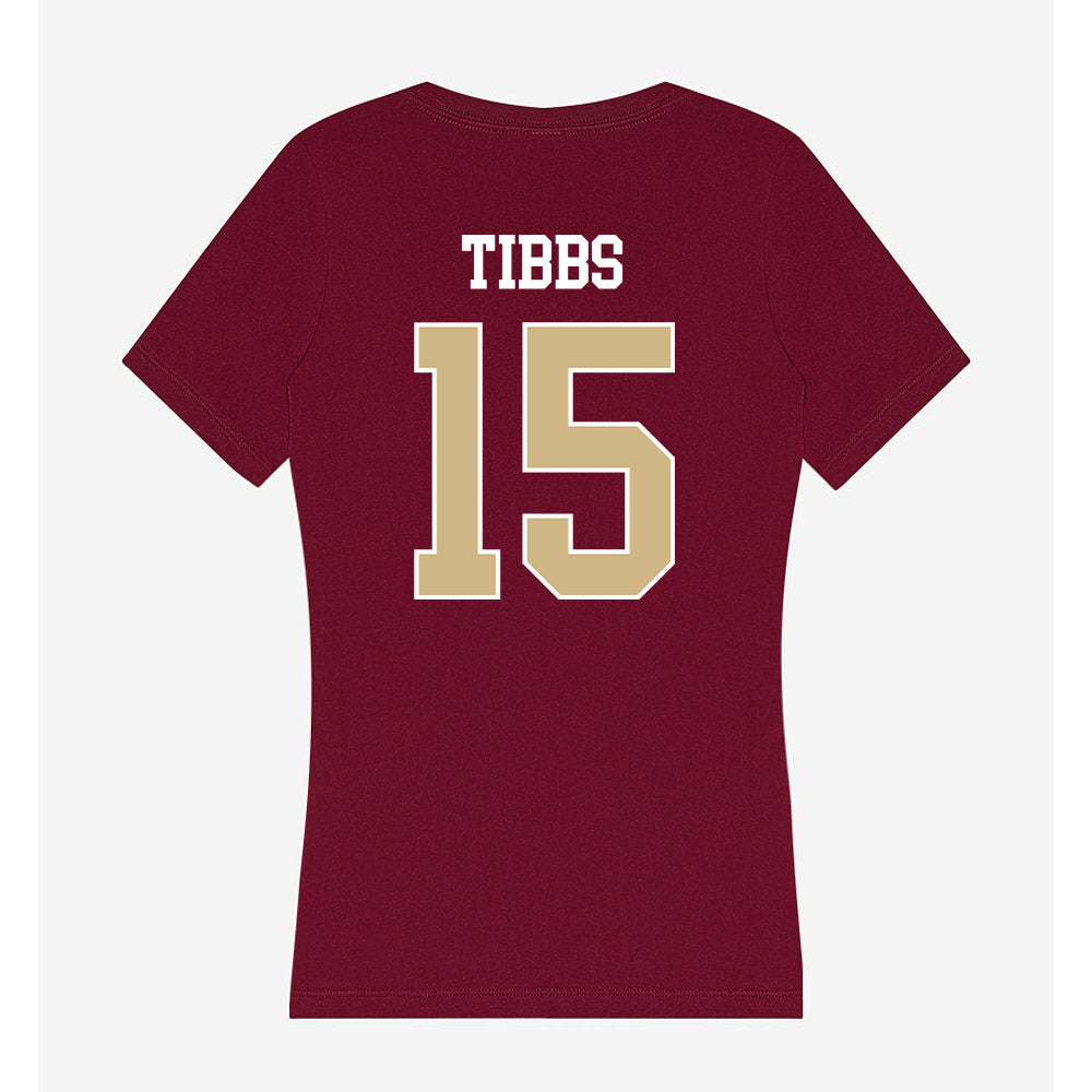 FSU - NCAA Women's Lacrosse : Mary Tibbs - Women's V-Neck T-Shirt-1