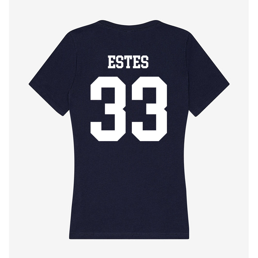 Samford - NCAA Football : Lawson Estes - Women's V-Neck T-Shirt-1