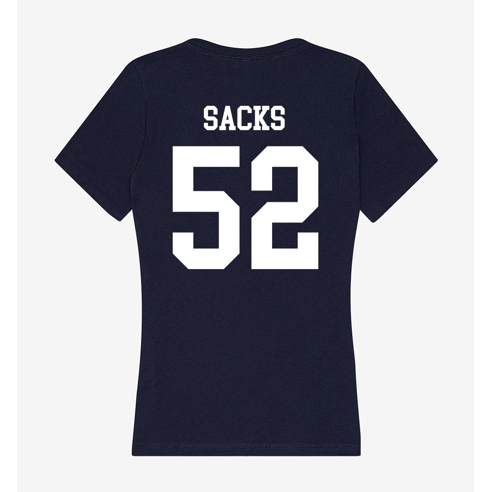 Samford - NCAA Football : Owen Sacks - Women's V-Neck T-Shirt-1