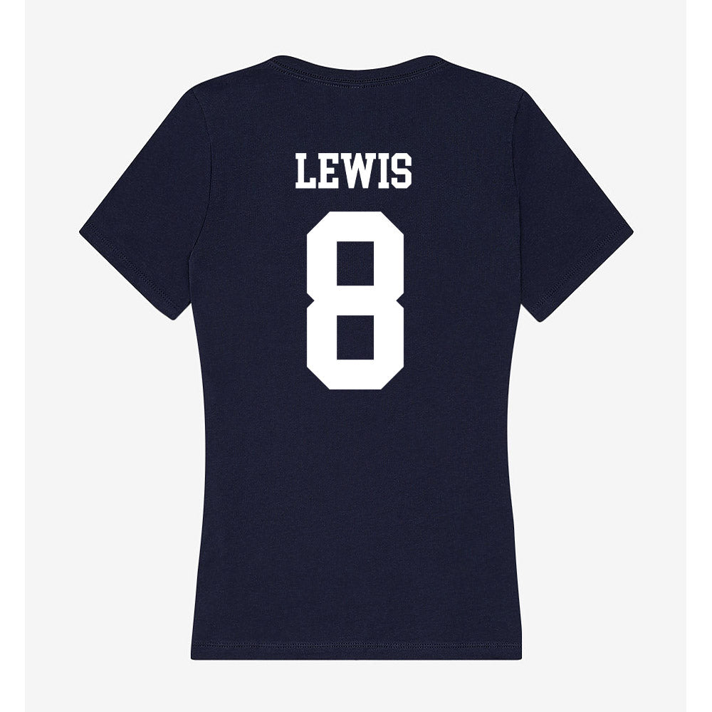 Samford - NCAA Football : Kyree Lewis - Women's V-Neck T-Shirt-1