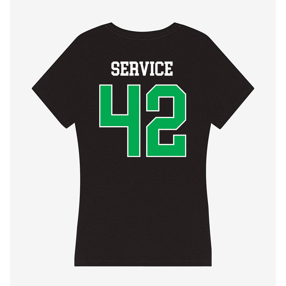 Marshall - NCAA Baseball : Oliver Service - Women's V-Neck T-Shirt-1