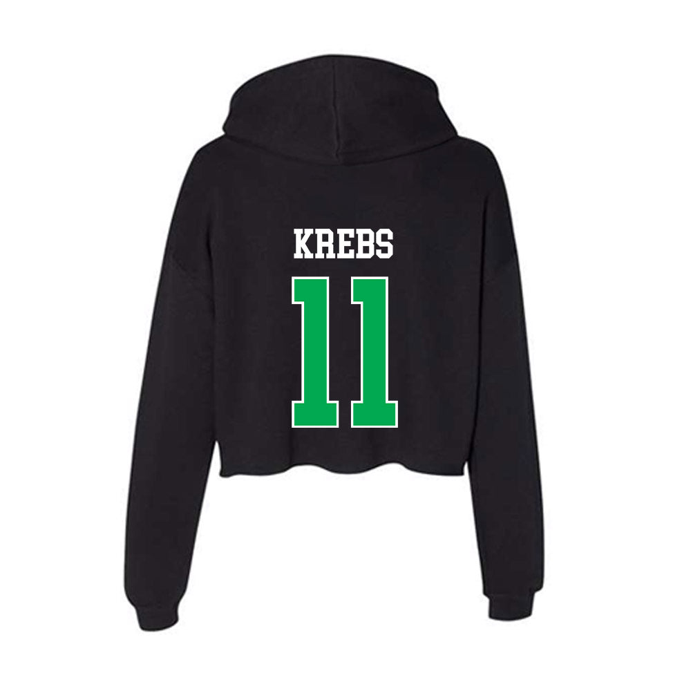 Marshall - NCAA Baseball : Charlie Krebs - Women's Crop Fleece Hoodie-1