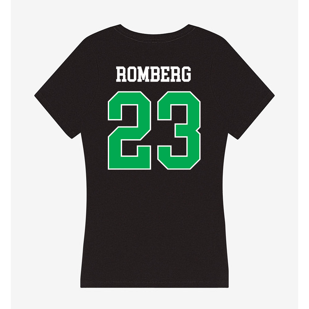 Marshall - NCAA Men's Soccer : Carl Romberg - Women's V-Neck T-Shirt-1