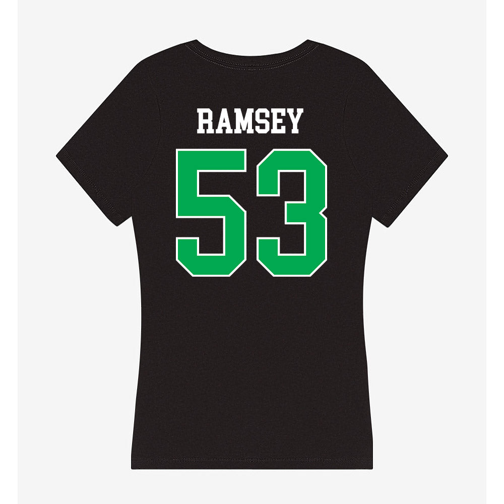 Marshall - NCAA Football : Mason Ramsey - Women's V-Neck T-Shirt-1