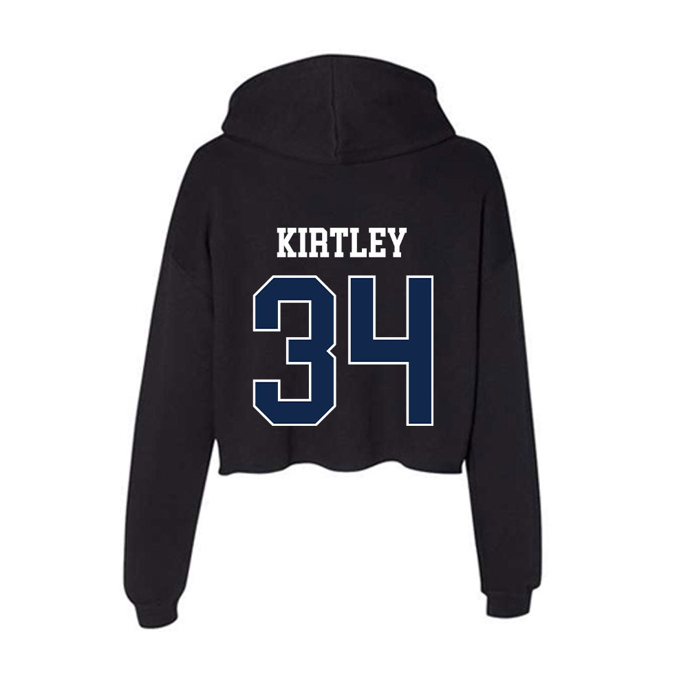 Butler - NCAA Women's Lacrosse : Ryan Kirtley - Women's Crop Fleece Hooded Sweatshirt-1
