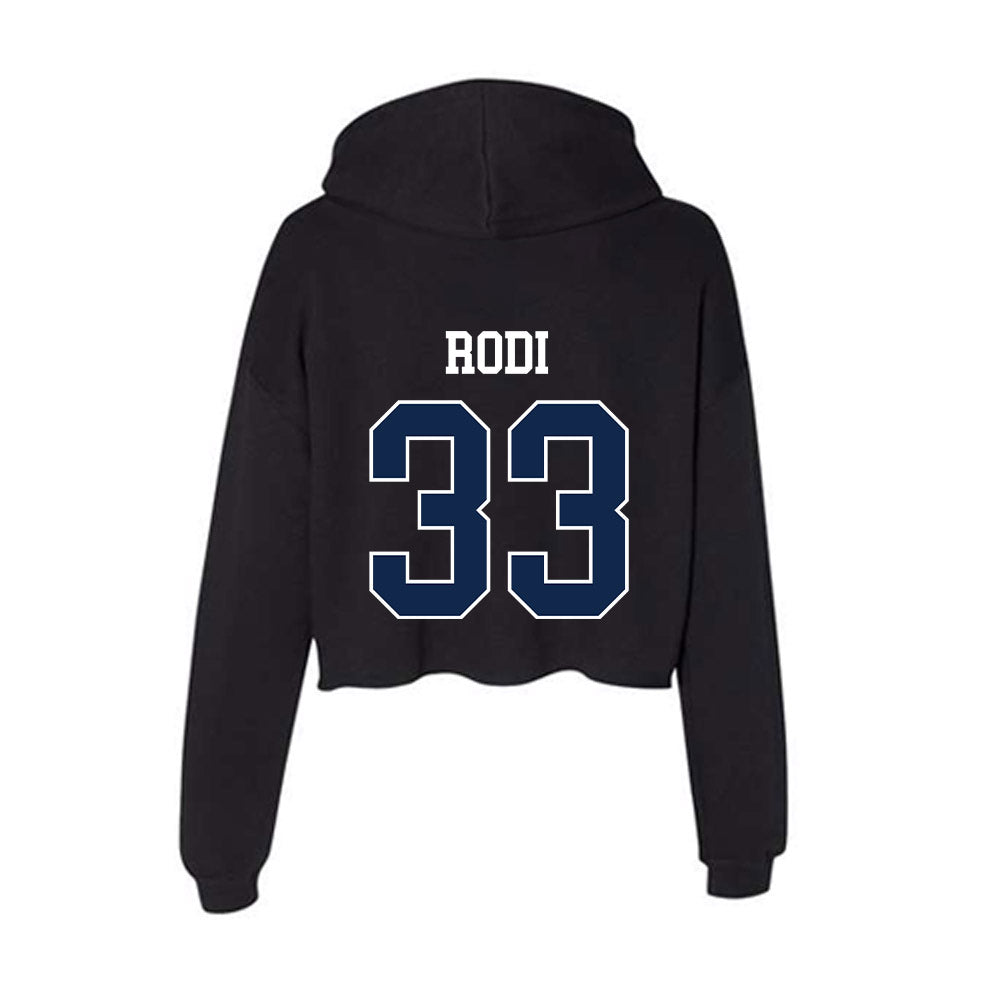 Butler - NCAA Football : Joe Rodi - Women's Crop Fleece Hooded Sweatshirt-1