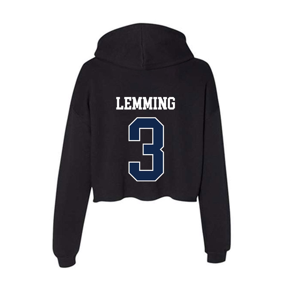 Butler - NCAA Women's Volleyball : Chase Lemming - Women's Crop Fleece Hoodie-1