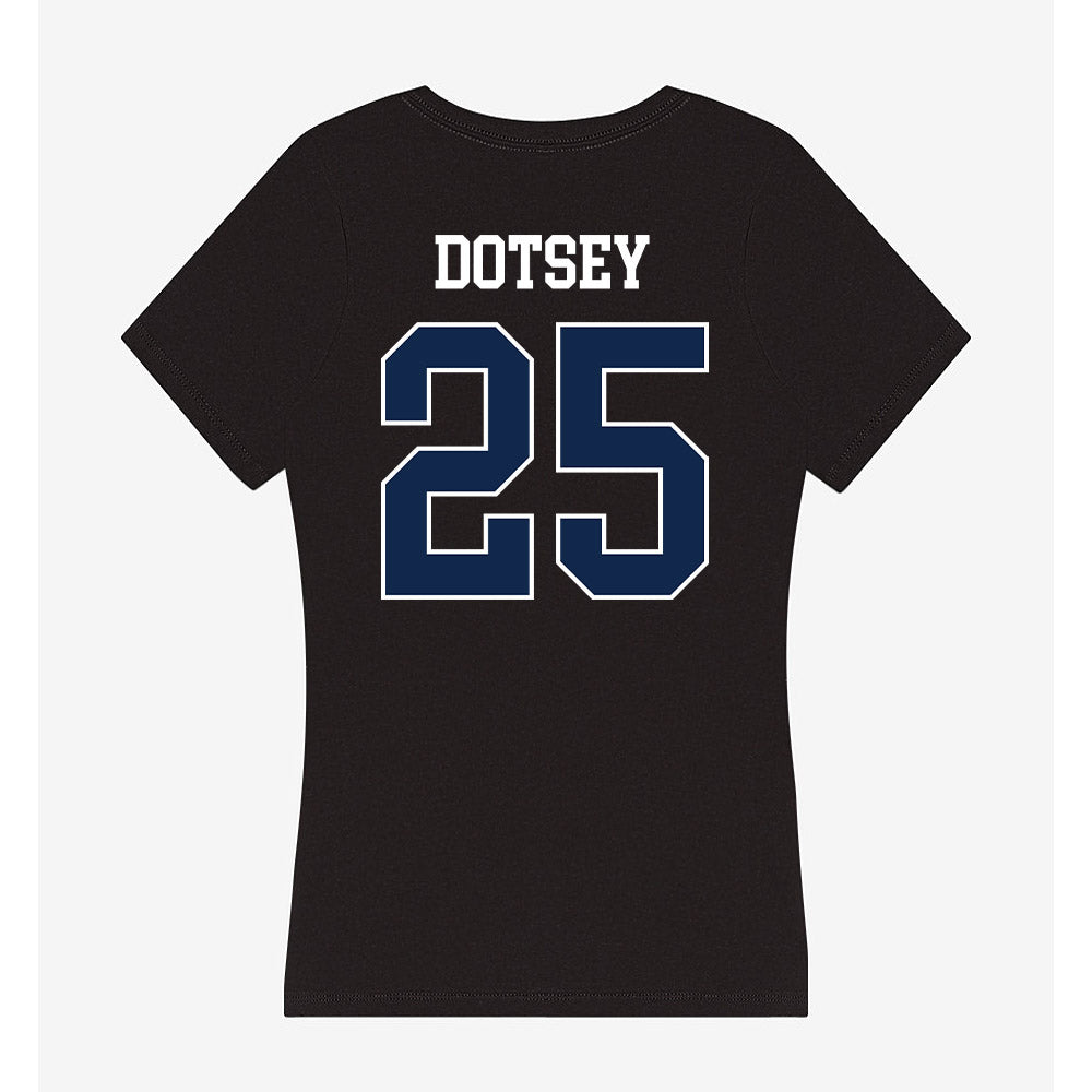 BU - NCAA Women's Basketball : Caroline Dotsey - Women's V-Neck T-Shirt-1