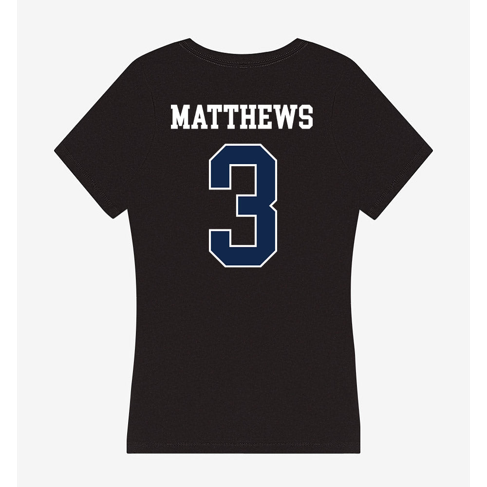 Butler - NCAA Football : Blake Matthews - Women's V-Neck T-Shirt-1