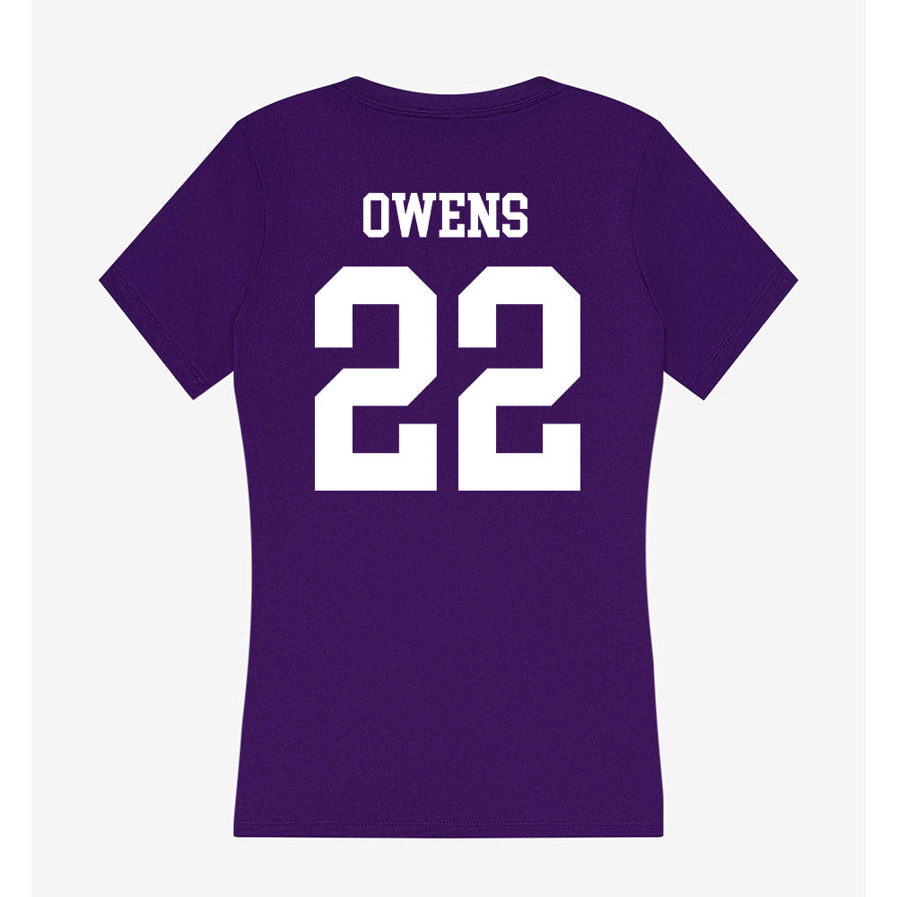 North Alabama - NCAA Women's Soccer : Alana Owens - Women's V-Neck T-Shirt-1