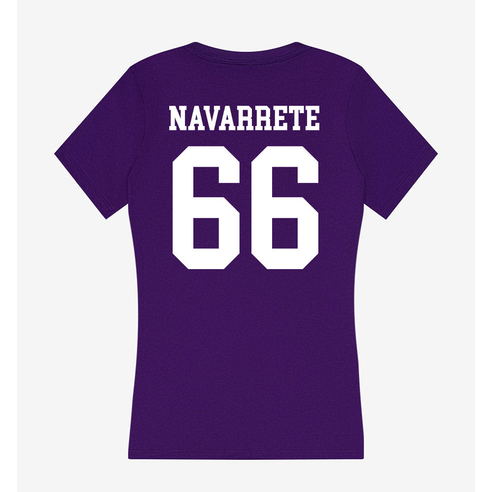 North Alabama - NCAA Football : Julian Navarrete - Women's V-Neck T-Shirt-1