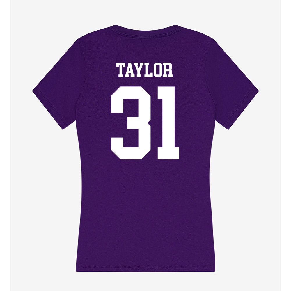 North Alabama - NCAA Football : John Taylor - Women's V-Neck T-Shirt-1