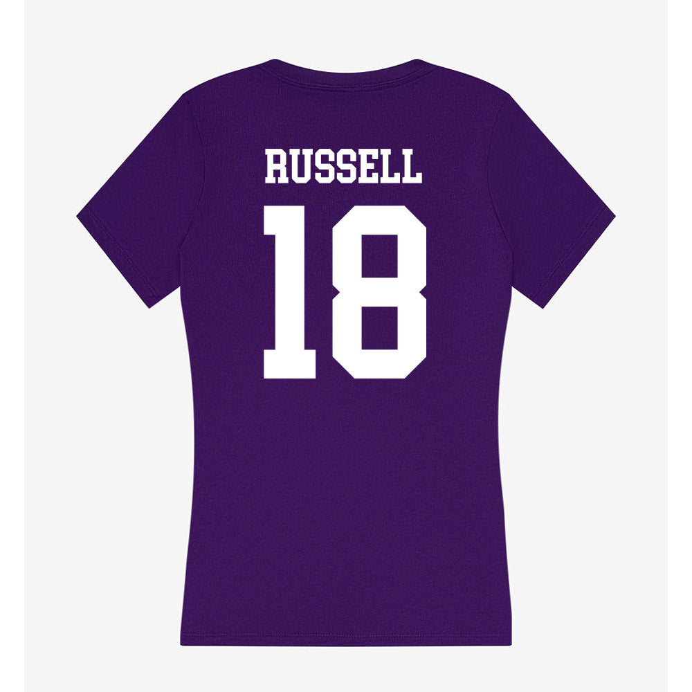 North Alabama - NCAA Softball : Kylei Russell - Women's V-Neck T-Shirt-1
