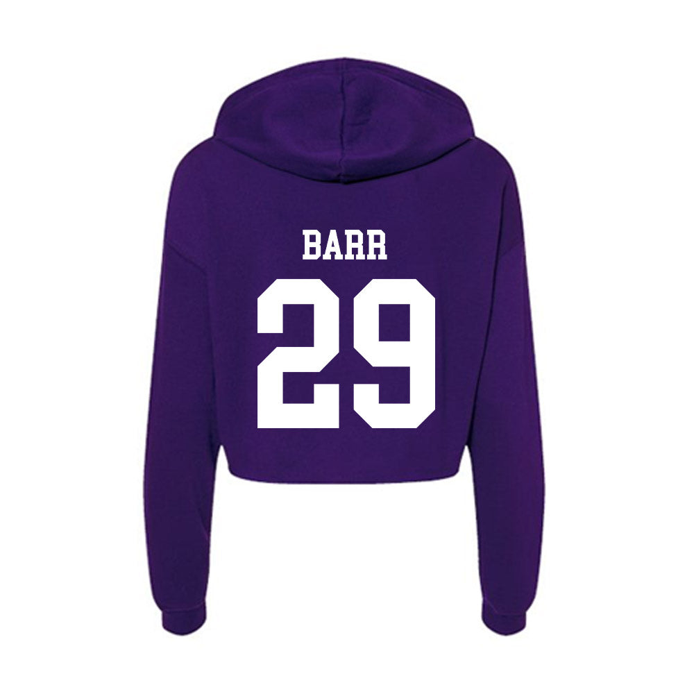North Alabama - NCAA Women's Soccer : mya barr - Women's Crop Fleece Hoodie-1