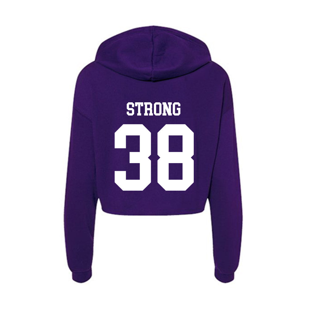 North Alabama - NCAA Football : Nic Strong - Women's Crop Fleece Hoodie-1