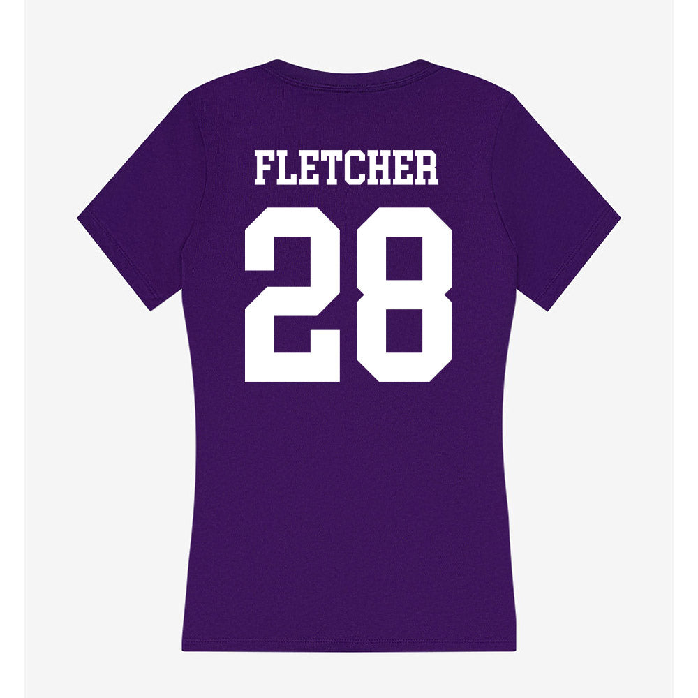 North Alabama - NCAA Football : Jalen Fletcher - Women's V-Neck T-Shirt-1