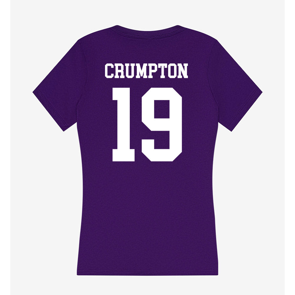 North Alabama - NCAA Baseball : Kelly Crumpton - Women's V-Neck T-Shirt-1