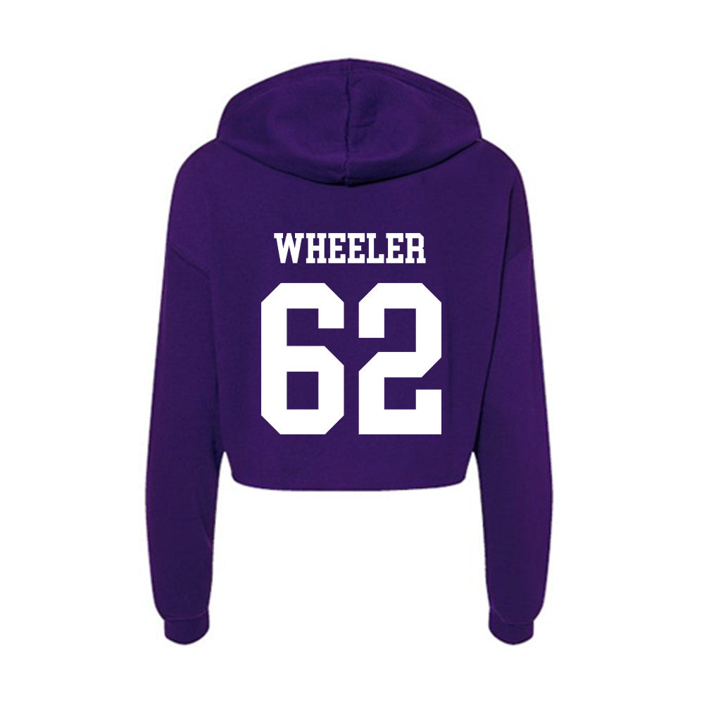 North Alabama - NCAA Football : Carson Wheeler - Women's Crop Fleece Hooded Sweatshirt-1