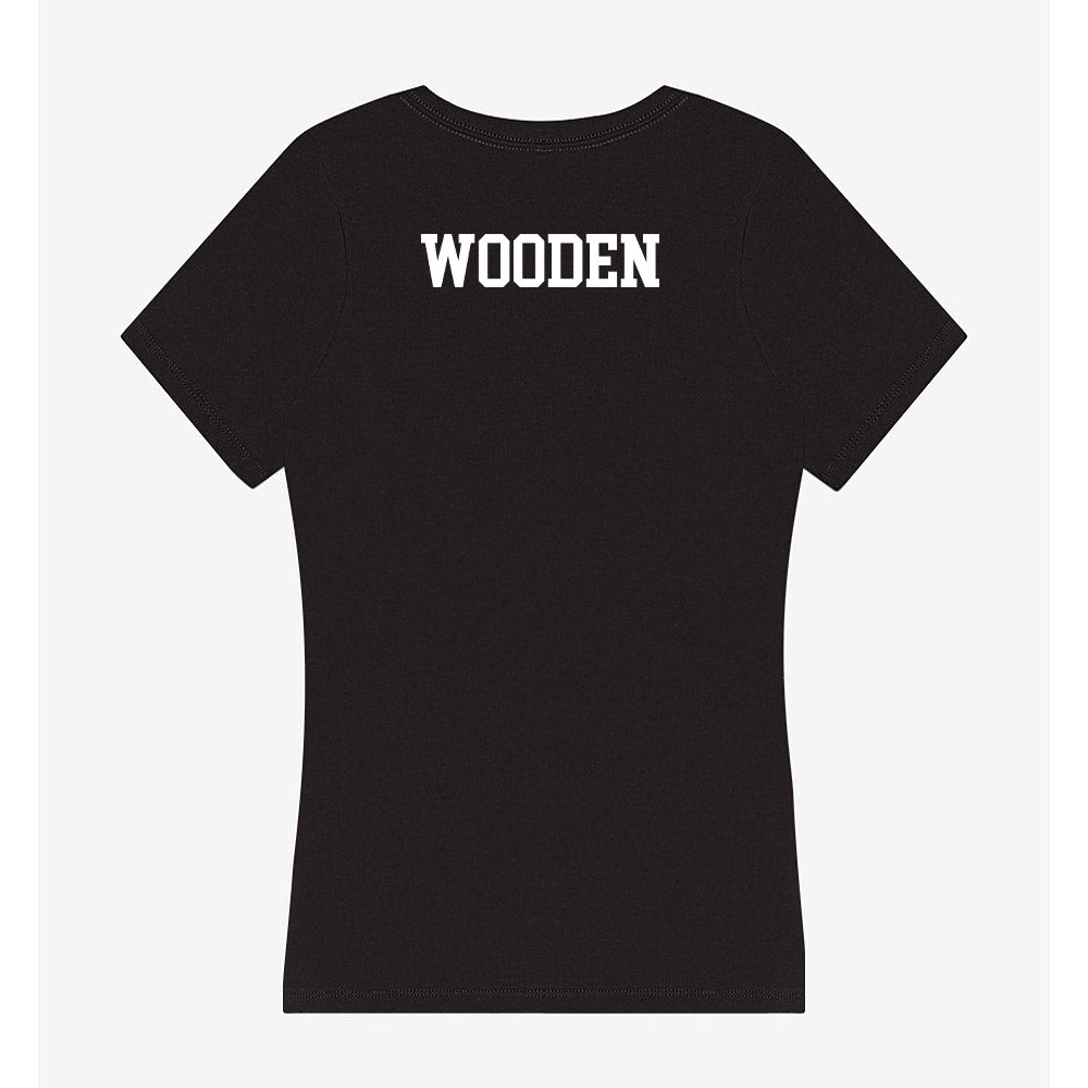 VCU - NCAA Women's Track & Field : Sanaa Wooden - Women's V-Neck T-Shirt-1