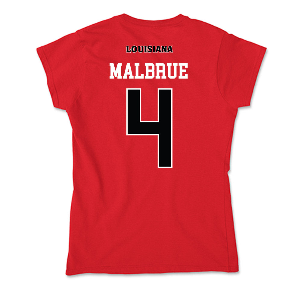 Louisiana - NCAA Football : Princeton Malbrue - Soft Style Women’s T-Shirt-1