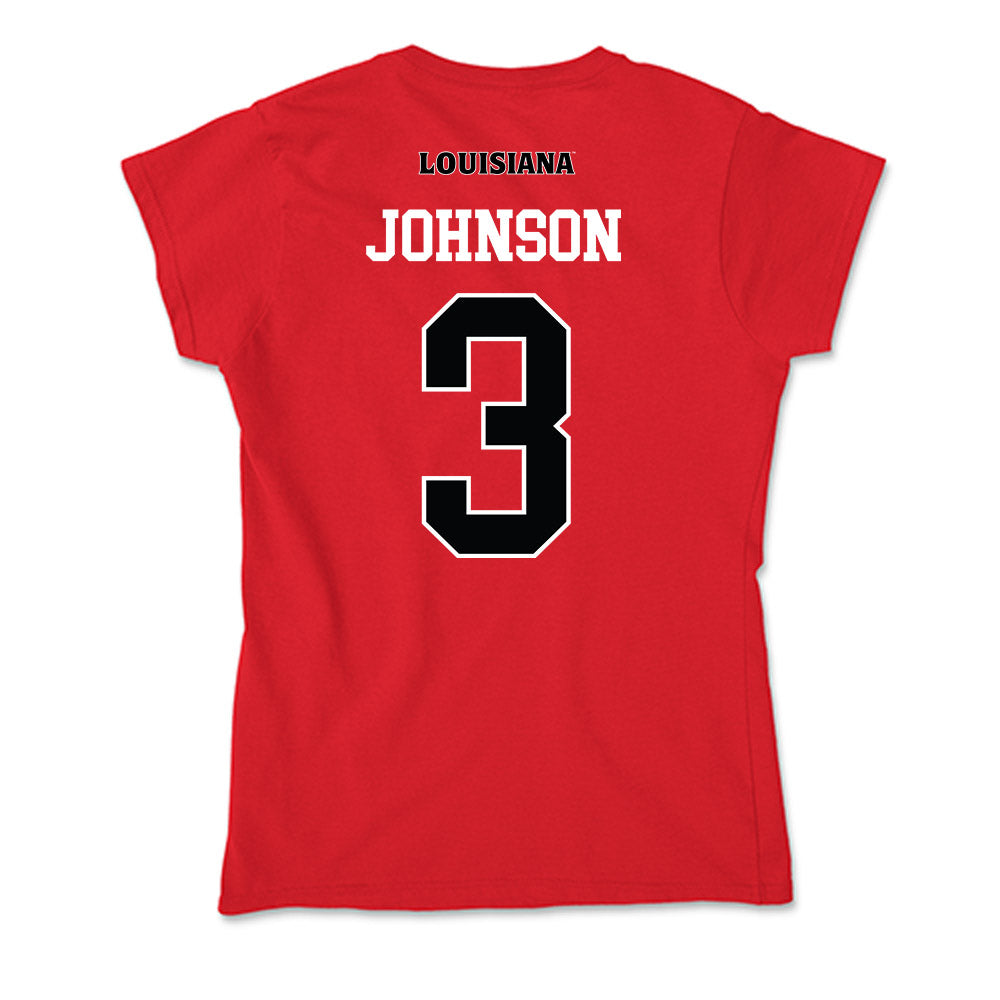 Louisiana - NCAA Football : Micah Johnson - Soft Style Women’s T-Shirt-1