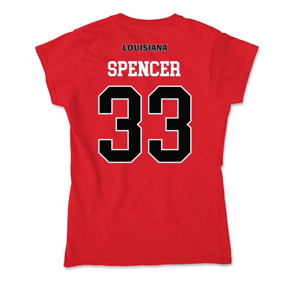 Louisiana - NCAA Football : AJ Spencer - Soft Style Women’s T-Shirt-1