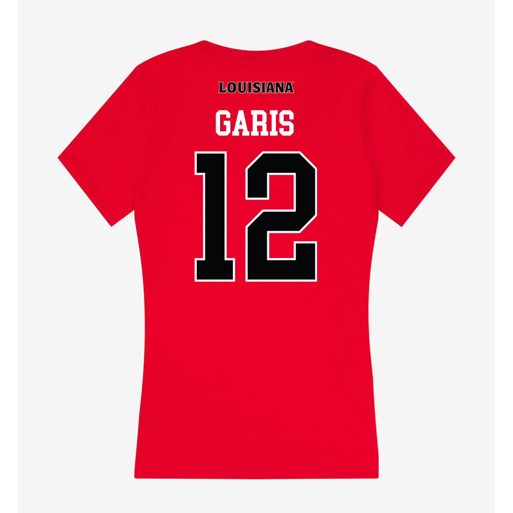Louisiana - NCAA Women's Volleyball : Ryleigh Garis - Women's V-Neck T-Shirt-1