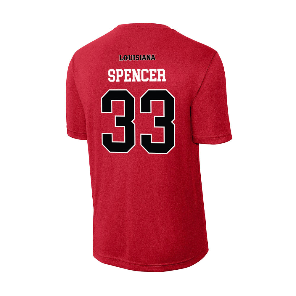 Louisiana - NCAA Football : AJ Spencer - Activewear T-Shirt-1