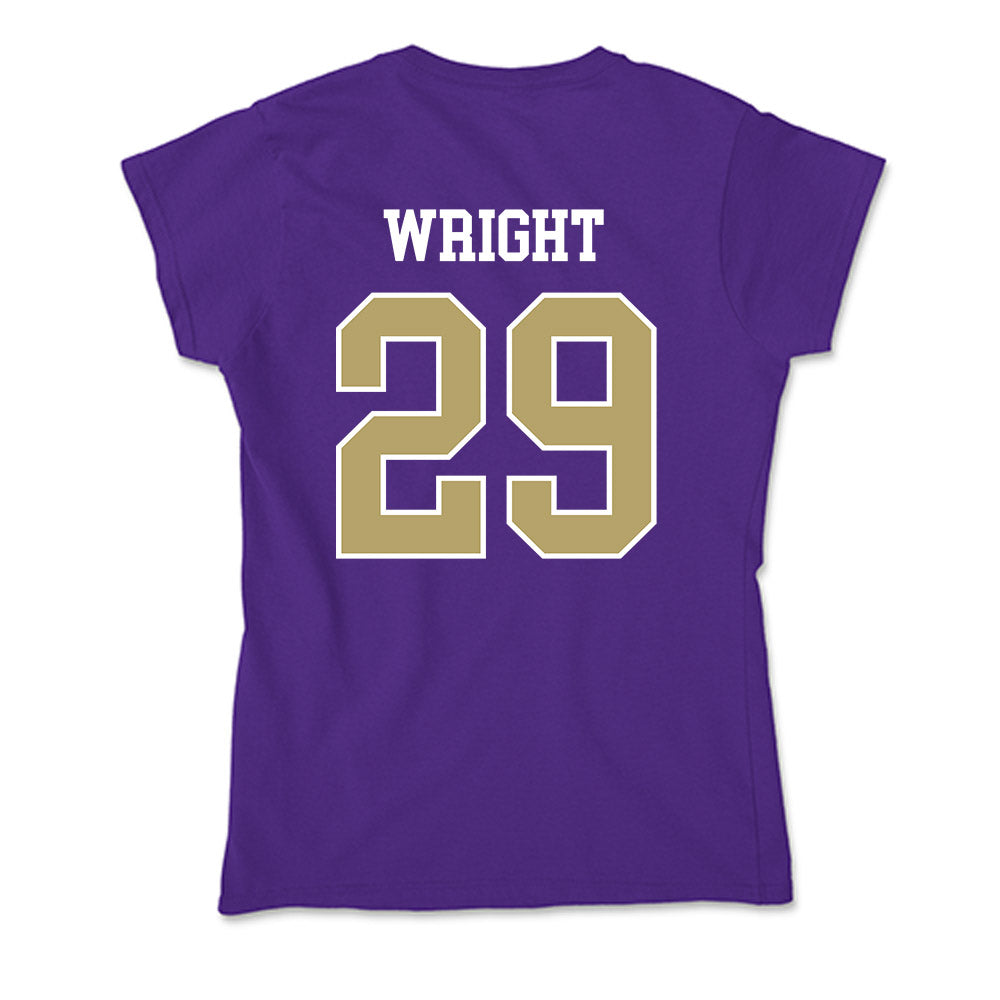 JMU - NCAA Football : KJ Wright - Soft Style Women’s T-Shirt-1