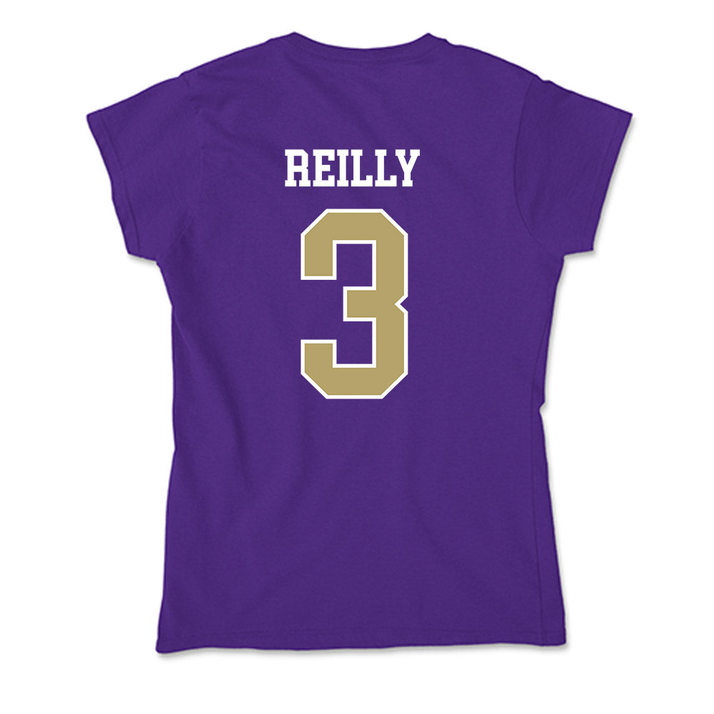JMU - NCAA Men's Basketball : Cavan Reilly - Soft Style Women’s T-Shirt-1