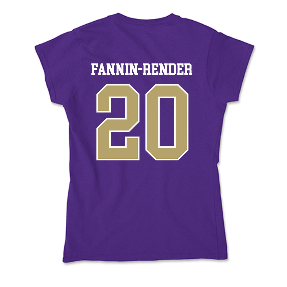 JMU - NCAA Football : Malachi Fannin-Render - Soft Style Women’s T-Shirt-1