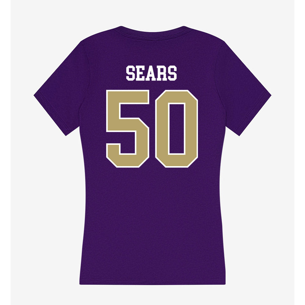 JMU - NCAA Football : Jesse Sears - Women's V-Neck T-Shirt-1