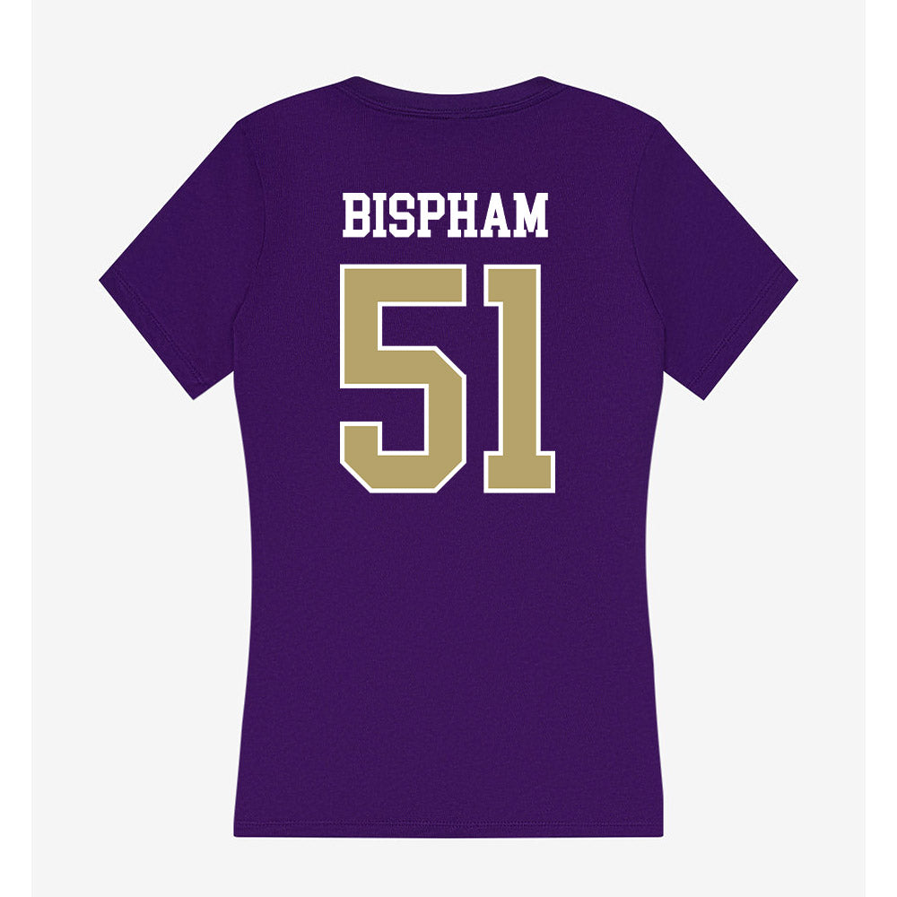 JMU - NCAA Football : Christopher Bispham - Women's V-Neck T-Shirt-1