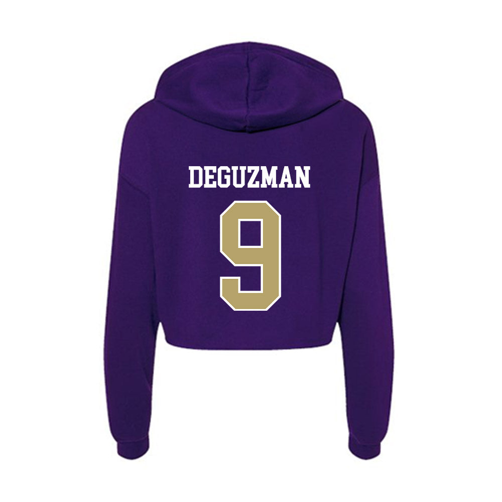 JMU - NCAA Women's Soccer : Samantha DeGuzman - Women's Crop Fleece Hoodie-1
