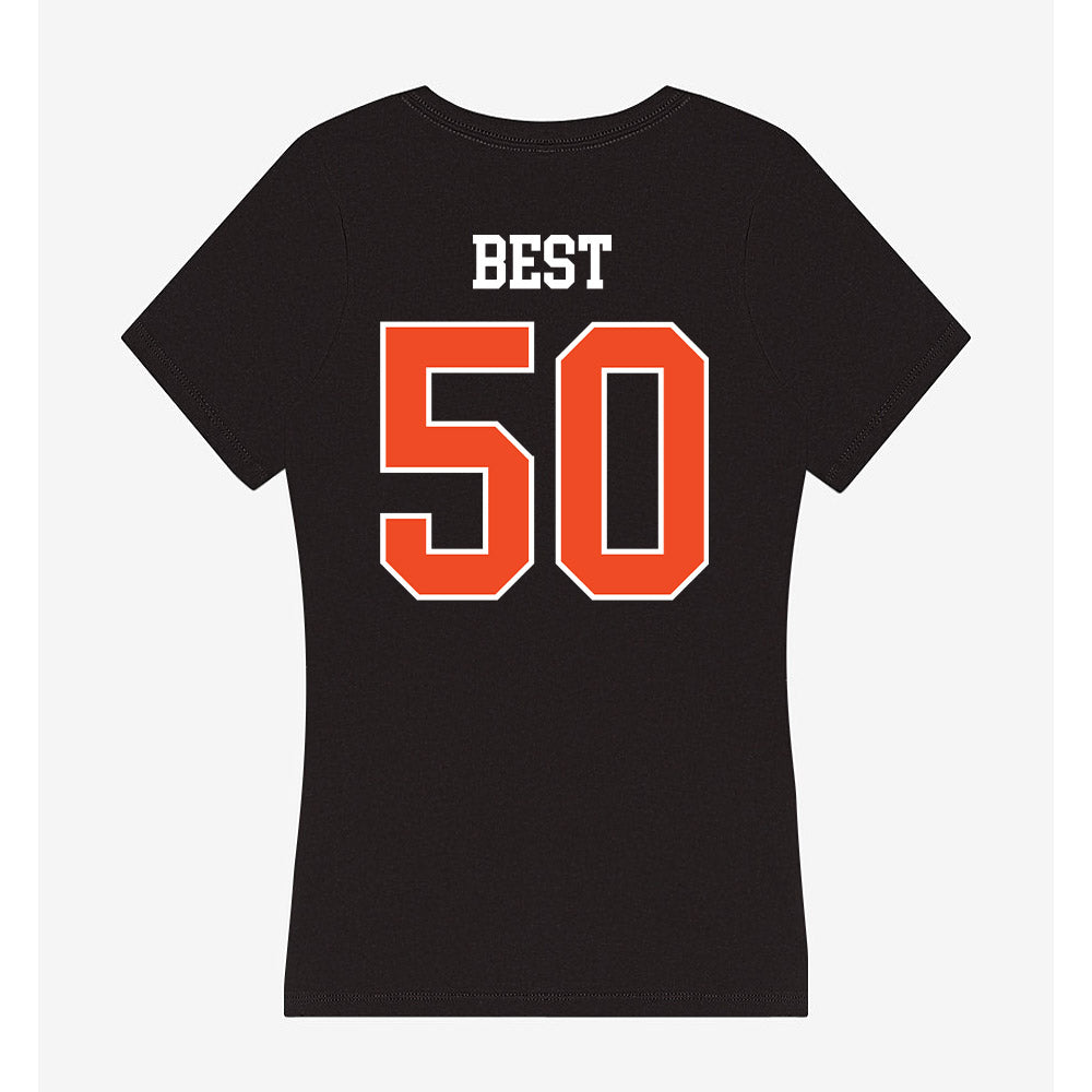 Campbell - NCAA Football : Jadon Best - Women's V-Neck T-Shirt-1