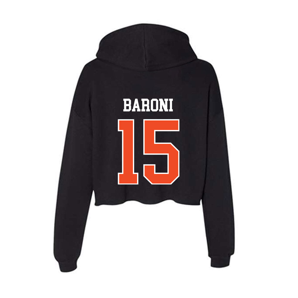 Campbell - NCAA Softball : Cassiti Baroni - Women's Crop Fleece Hoodie-1
