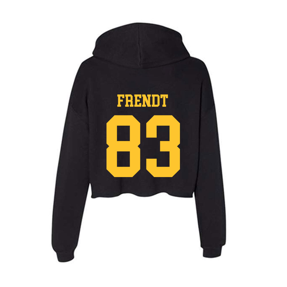 Wyoming - NCAA Football : Kyle Frendt - Women's Crop Fleece Hoodie-1