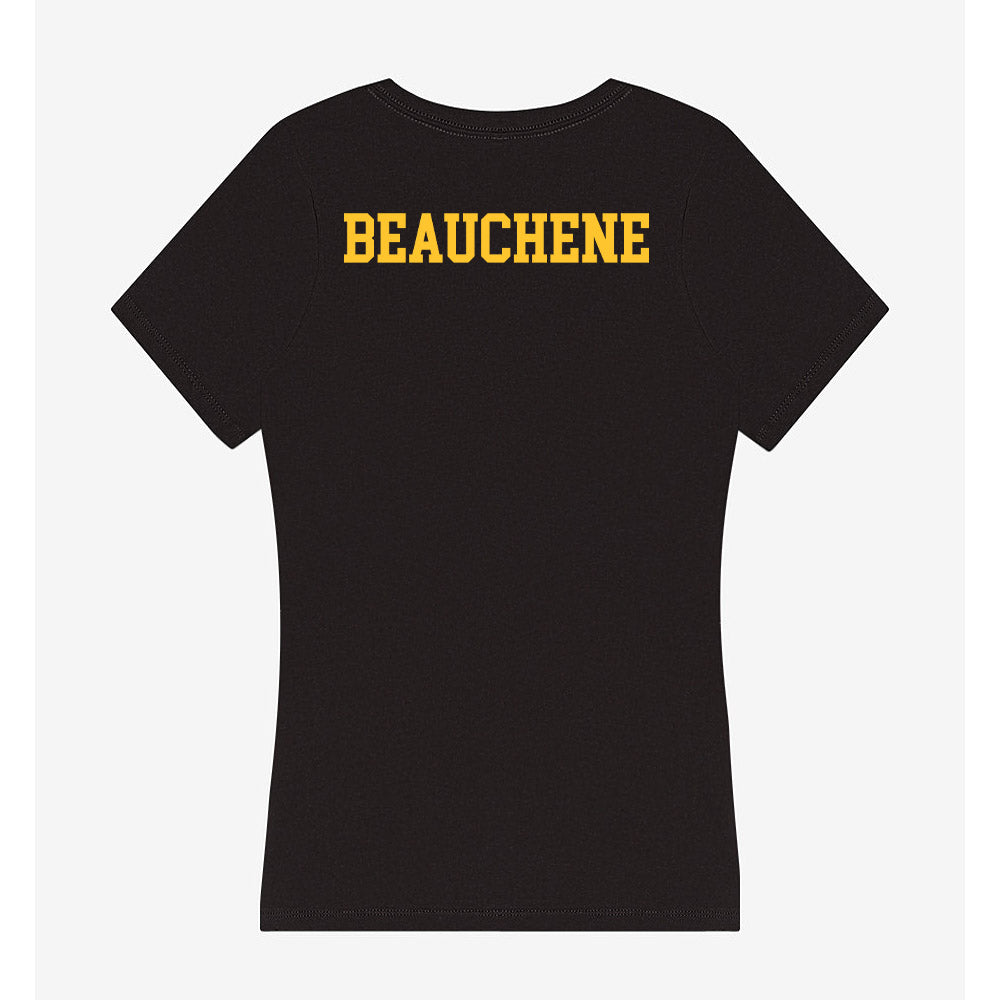 Wyoming - NCAA Women's Swimming & Diving : Katherine Beauchene - Women's V-Neck T-Shirt-1