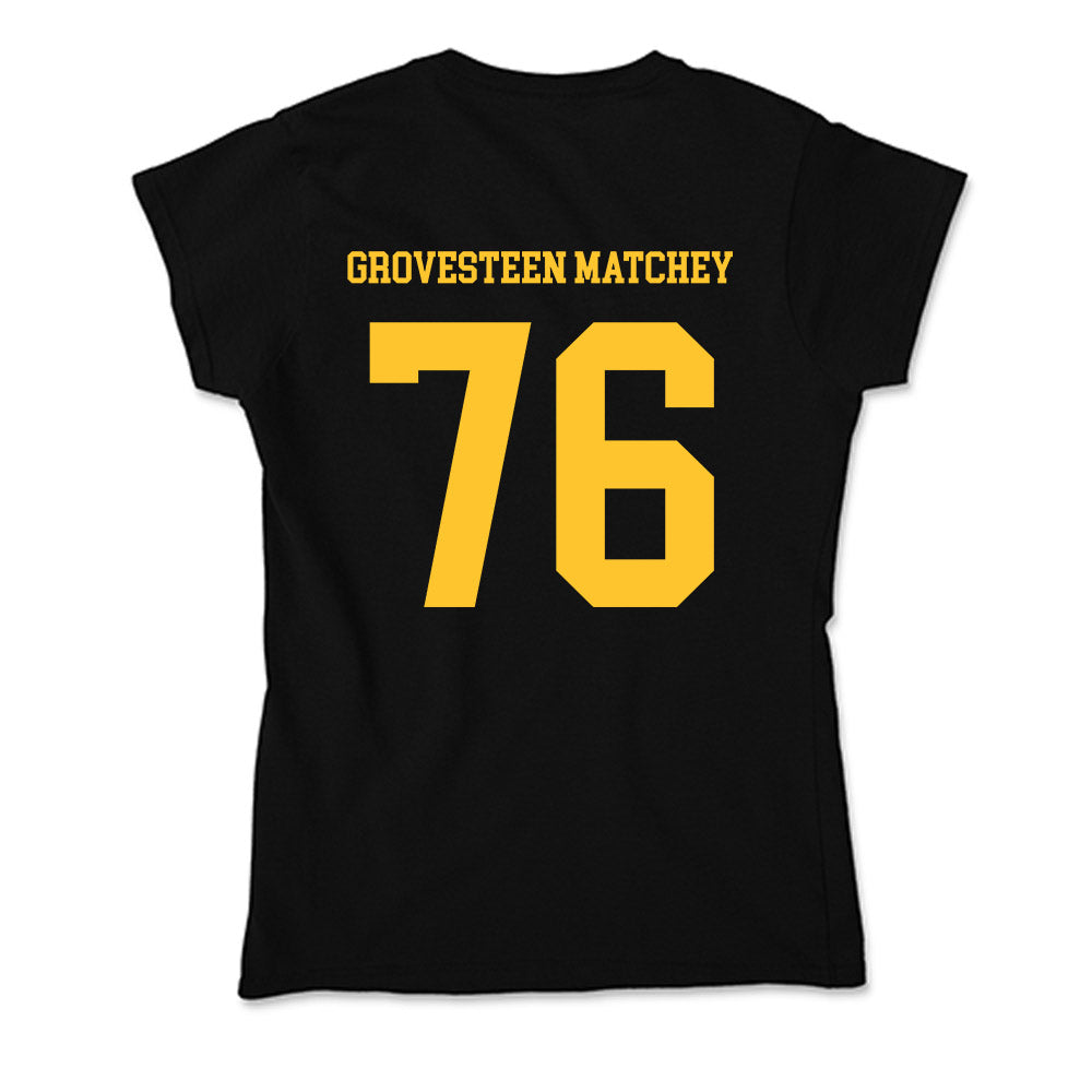 Wyoming - NCAA Football : Quinn Grovesteen Matchey - Soft Style Women’s T-Shirt-1
