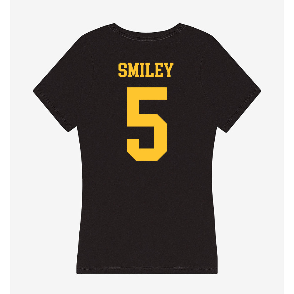 Wyoming - NCAA Men's Basketball : Madden Smiley - Classic Shersey Women's V-Neck T-Shirt-1