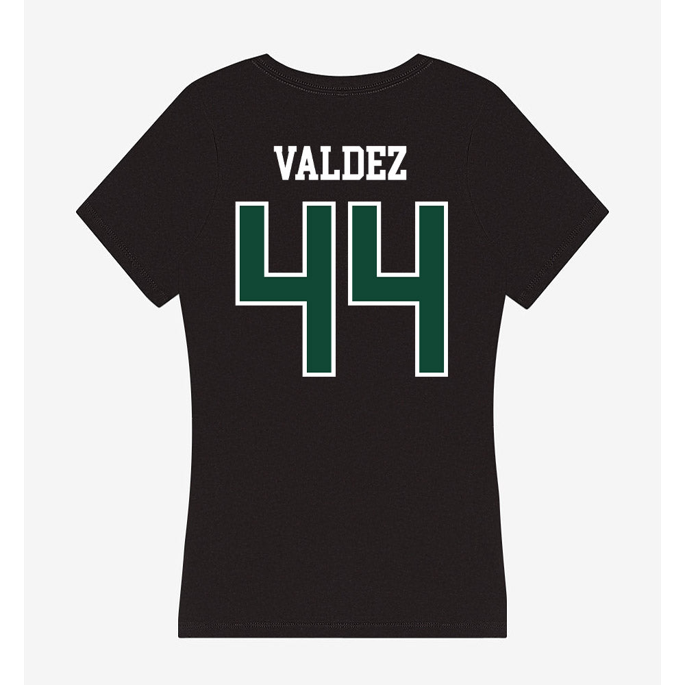Hawaii - NCAA Baseball : Derek Valdez - Women's V-Neck T-Shirt-1