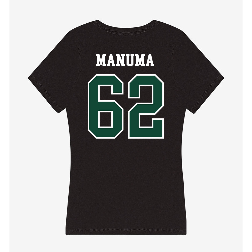Hawaii - NCAA Football : Lautaimi Manuma - Women's V-Neck T-Shirt-1