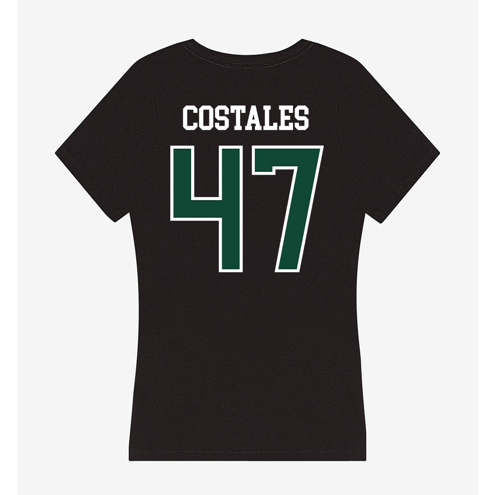 Hawaii - NCAA Football : Kingston Costales - Women's V-Neck T-Shirt-1