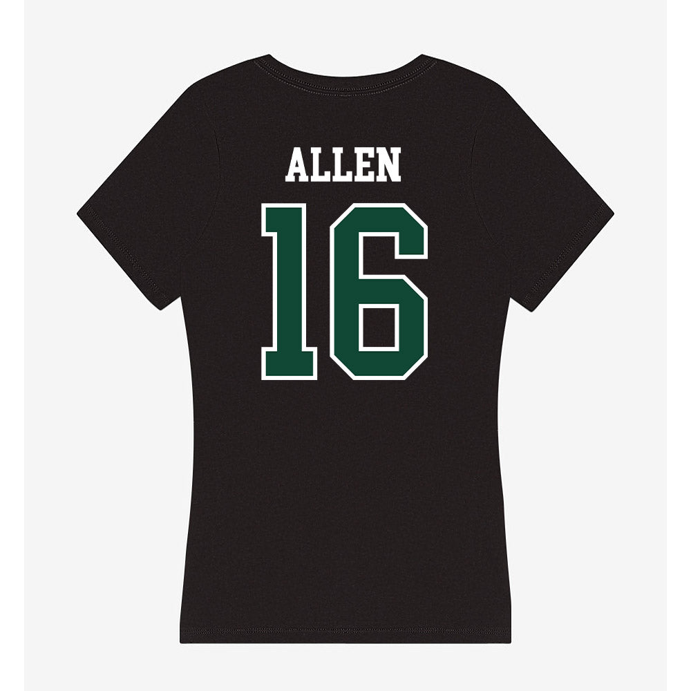 Hawaii - NCAA Football : Zion Allen - Women's V-Neck T-Shirt-1