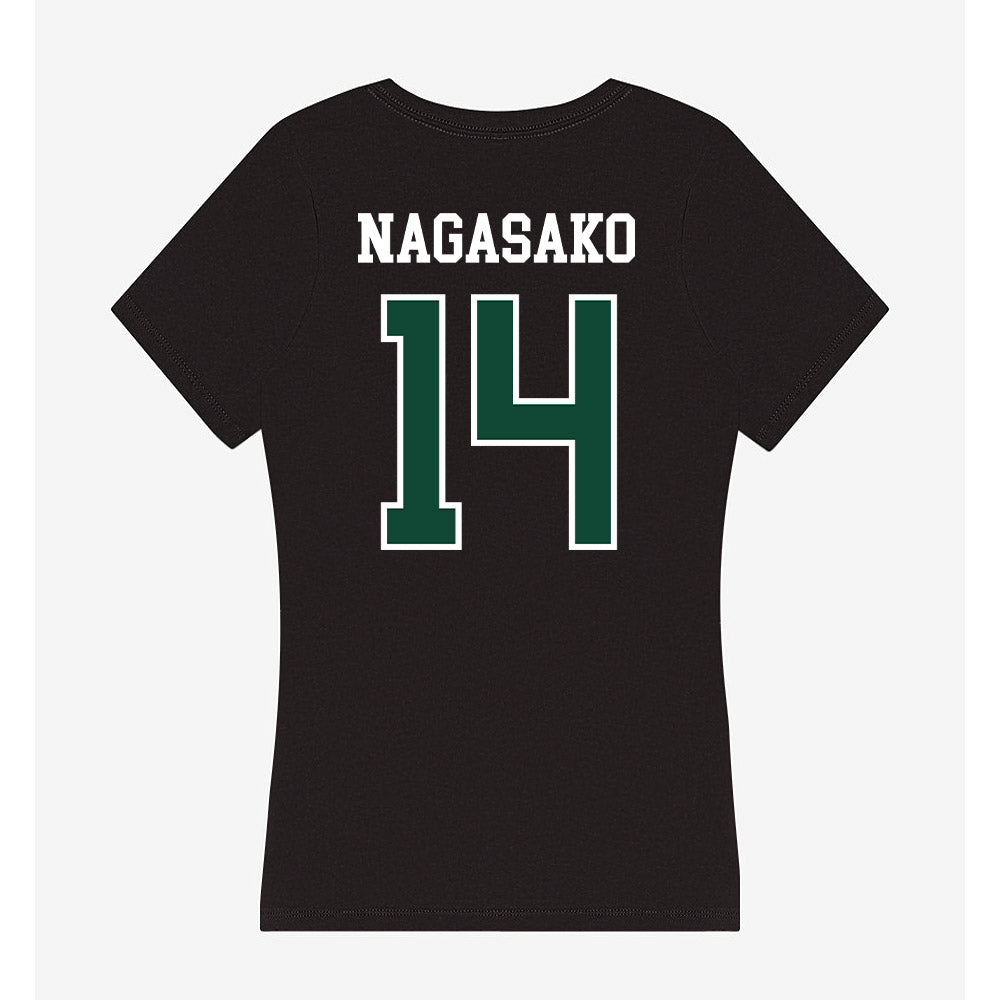 Hawaii - NCAA Softball : Bailey Nagasako - Women's V-Neck T-Shirt-1