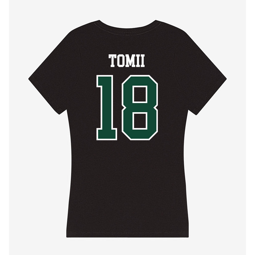Hawaii - NCAA Baseball : Tsubasa Tomii - Women's V-Neck T-Shirt-1